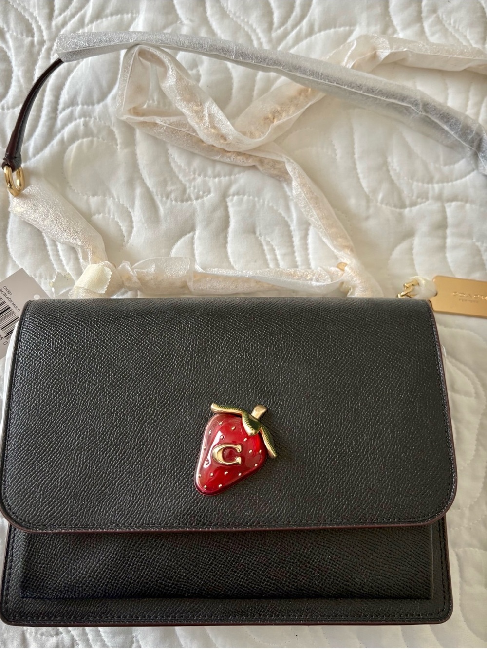 Coach Klare Crossbody In Signature Canvas With Strawberry Detail NWT - Picture 1 of 10